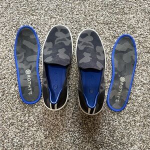 Rothy's Black and Gray women’s original sneaker 7.5